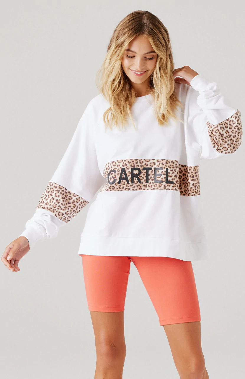 Cartel and Willow Matilda Sweater Mocha Leopard - LongDayz